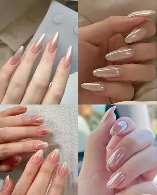 ネイル リボン、ガーリー パーツ放題専門店のネイルデザイン