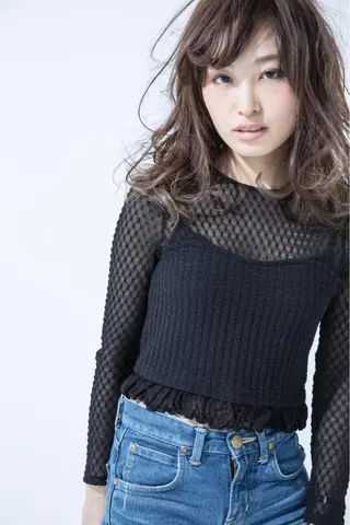 セミロング カラー 縮毛矯正/髪質改善 /ブリーチ/東陽町✨のヘアスタイル