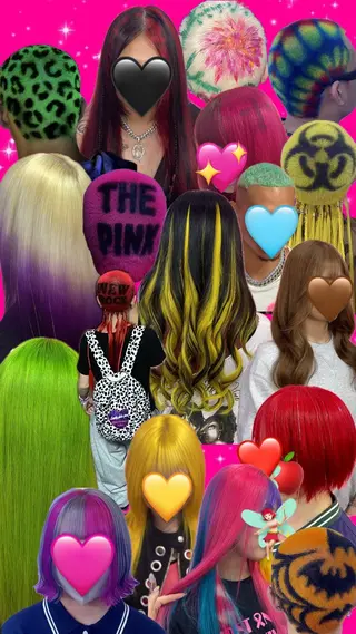 カラー 👽KINA👽 派手髪🦖💖✨のヘアスタイル