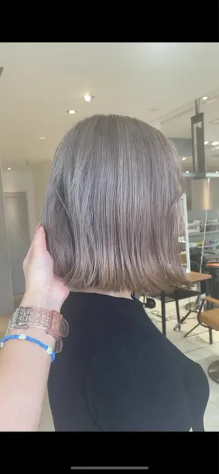 ミディアム カラー 艶ハイトーン👑♡ NATSUKIのヘアスタイル