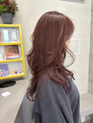 ロング カラー レイヤー/柔色 カラー/SAkiのヘアスタイル