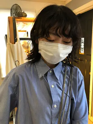 ミディアム パーマ NOUN所属・eri kinjoのヘアスタイル