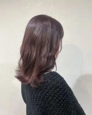 ロング カラー 石川 雅のヘアスタイル
