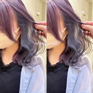 ミディアム カラー エクステ/ハイトーン 🐏☁️miminaのヘアスタイル