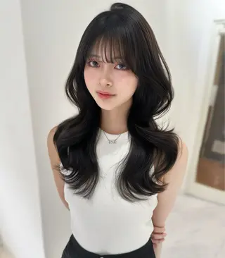ロング カラー 上野/韓国hair 🤍MOEKA🤍のヘアスタイル