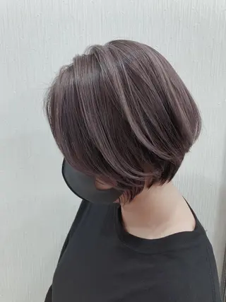 ショート カラー 🌿nudeカラー/ レイヤー/藤原🌿のヘアスタイル