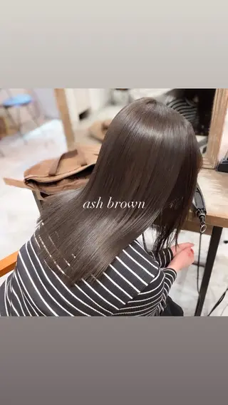 ミディアム カラー 艶カラー🫧 猿渡 響のヘアスタイル