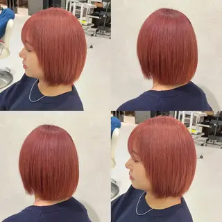 カラー ブリーチ/暖色カラー 宮城陽日のヘアスタイル