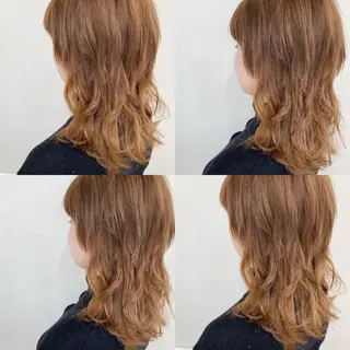 セミロング エクステ ハイトーン 💭黒崎ハルカのヘアスタイル