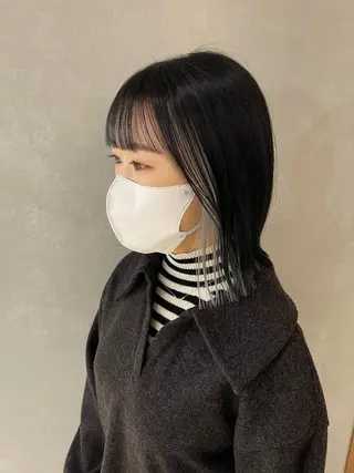 ショート カラー 店長　MANAMI ／ブリーチ／骨格ボブのヘアスタイル