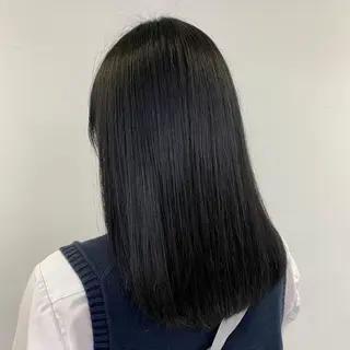 ミディアム パーマ ヘアアレンジ ネイル マツエク・マツパ 韓国風ベージュ🤎 赤みなし🌿横浜🤎のヘアスタイル