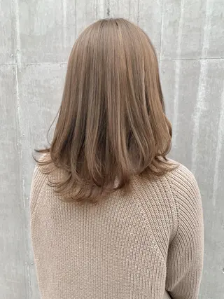 ミディアム カラー ヘアアレンジ yuka .のヘアスタイル