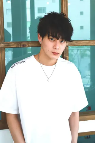 ショート カラー パーマ メンズ 【ヘアケア特化型】 newi天王寺のヘアスタイル