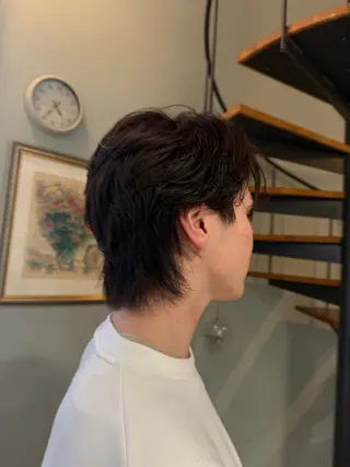 パーマ メンズ atelier doux dimanche（アトリエ・ドゥー・ディマンシュ）所属・Fukamiレイヤー 透明感カラーのヘアスタイル