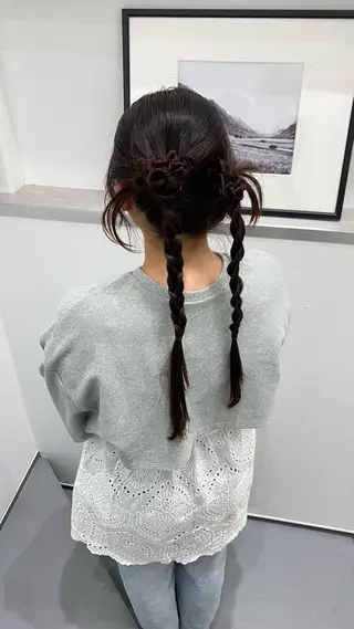 ロング ヘアアレンジ 黒木 心温のヘアスタイル