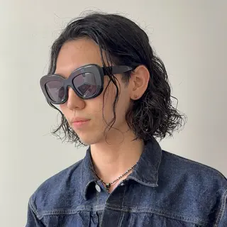 ミディアム パーマ メンズ men's/perm colorDaijuのヘアスタイル