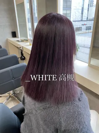 セミロング _WHITE 高槻店 平野湧人　/髪質改善のヘアスタイル