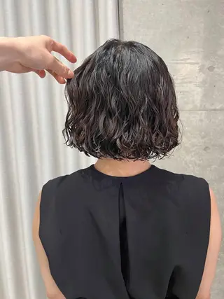 パーマ ボブパーマコテ巻き風 パーマNo1深江秀平のヘアスタイル