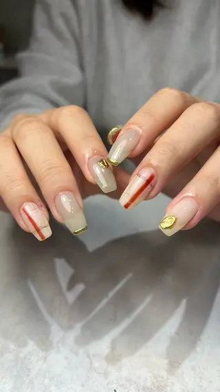 ネイル 🤎Two ERI🤎のネイルデザイン