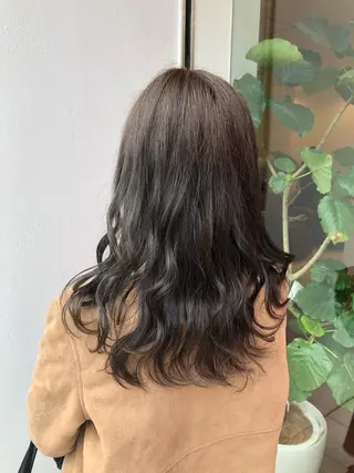 セミロング カラー 大阪長居🌱野見山 卓也のヘアスタイル