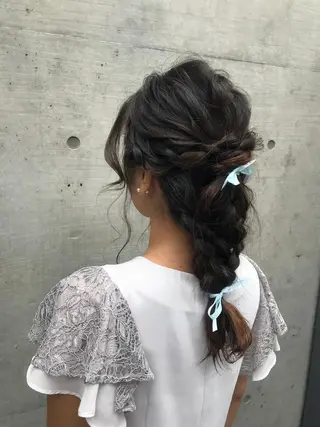 セミロング ヘアアレンジ ていねい技術No.1 🌈諏訪 健太のヘアスタイル