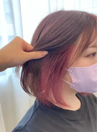 ショート カラー ヘアアレンジ Eleanor池袋東口2nd所属・池袋/韓国レイヤー 💗🐇amiのヘアスタイル