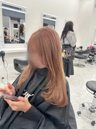 ロング カラー パーマ ヘアアレンジ メンズ キッズ ♥️韓国ヘア レイヤー♥️ゆりのヘアスタイル