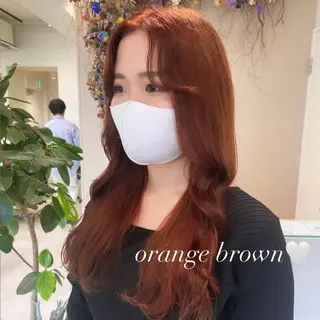 ロング カラー ブリーチなしWカラー 🎀韓国ヘア/amiのヘアスタイル