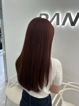 カラー 透ける透明感カラー 🤍anju🎀のヘアスタイル