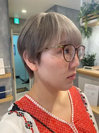 ショート カラー La Bonheur hair grace 門前仲町店【ラボヌール ヘア グレース】所属・【L.B.G】 杉本 篤史のヘアスタイル
