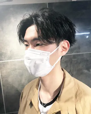 パーマ ヘアアレンジ メンズ ainico+所属・メンズ特化✂️栗原 侑也のヘアスタイル