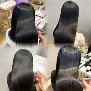 セミロング 韓国ヘア/艶髪/ 透明感カラー/つぐみのヘアスタイル