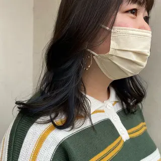 セミロング カラー 髪質改善カラー🌈✨ 加藤 愛のヘアスタイル