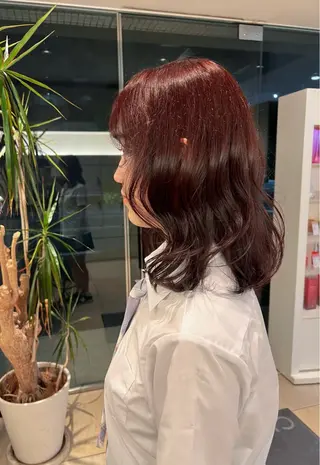 ミディアム リリカ🐈‍⬛ブリー チカラー/上永谷のヘアスタイル