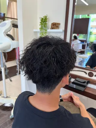 ショート パーマ メンズ AROH  men's cut&men's perm 船橋店所属・🧊メンズ特化🧊 高木航希のヘアスタイル