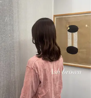 ミディアム カラー ヤマザキ アヤメ 【シベルバレー横浜】のヘアスタイル