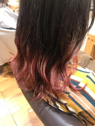 セミロング カラー lucia奈良店所属・lucia RYOのヘアスタイル