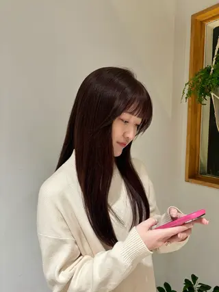 ロング カラー パライソ南公園店 神津 由依のヘアスタイル