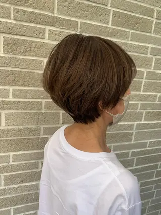 ショート カラー ヘアアレンジ kei/透明感カラー /ベージュ/インナーのヘアスタイル