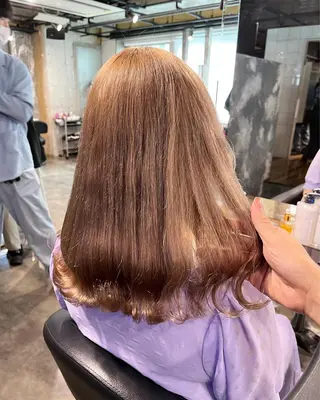 ロング I S所属・🌿透明感カラー‪ 縮毛矯正✨かずきのヘアスタイル