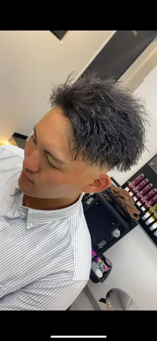 ショート パーマ ヘアアレンジ メンズ men'slapis YUTOのヘアスタイル