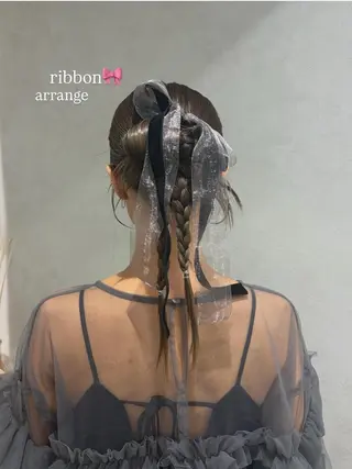 ヘアアレンジ monaヘアアレンジ 🎀/お呼ばれのヘアスタイル