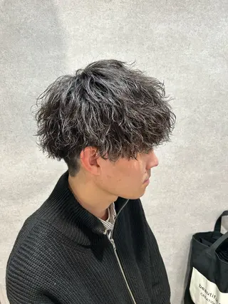 ショート パーマ指名率No1 メンズ特化ケイトのヘアスタイル