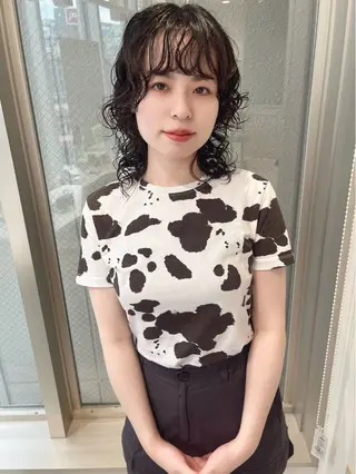 パーマ メンズ/レディース 下村 伯のヘアスタイル