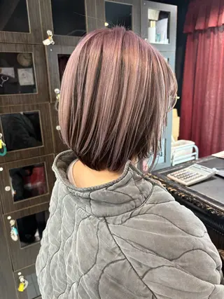 ショート カラー Eleanor立川北口所属・🦋YUI 髪質改善 ブリーチ　着付け🦋のヘアスタイル