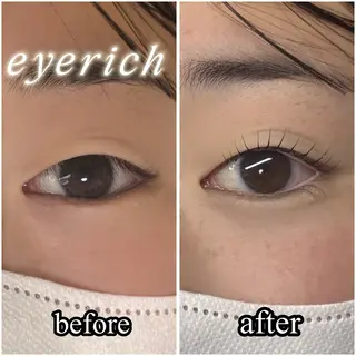 マツエク・マツパ eyerich 蘇我店のマツエク・マツパデザイン