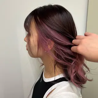 ミディアム 土田かほ/本日🈳 透明感カラー🍃のヘアスタイル