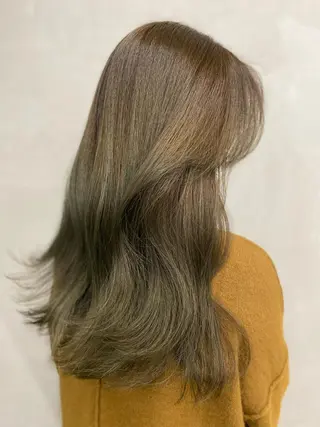 ロング カラー レイヤー/柔色 カラー/SAkiのヘアスタイル
