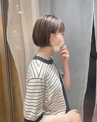 ショート カラー ボブ/ショート 吉田竣のヘアスタイル