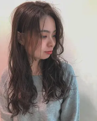 ロング カラー ヘアアレンジ カラーパティシエ facce🌼ikoのヘアスタイル
